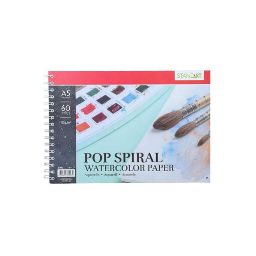 Picture of 135GSM A5 SPIRAL WATERCOLOUR PAD 60 PAGES